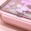 Pink cartoon bento box, children's lunch box, cute lunch box, student portable lunch box Application Scenario